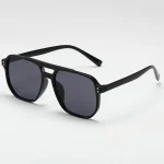 Vintage Men Women Big Sunglasses Men Square Shades Brand Designer Unisex Sun Glasses Black Lense Male Female Sunglasses UV400 3