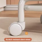 Household stool with wheel pulley low stool door change shoes small stool mobile backrest stool children Comfortable Chain 5