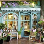 Mini Doll House DIY Small House 3D Puzzle Assembly Building Model Toys Home Bedroom Decoration With Furniture LED Lights Gifts 3