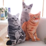 1pc 40cm Simulation Plush Cat Pillows Soft Stuffed Animals Cushion Sofa Decor Cartoon Plush Toys for Children Kids Gift 6
