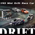 2.4G RC Drift Car 1/43 4WD Remote Control Car High Speed Four Wheel Drive Radio Controlled Mini Racing Car Model Boy Toy Gift 3