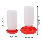 Poultry Thickened Feeder And Drinker Water Food Dispenser Automatic Chicken Birds Chick Waterer Feeding Bucket Container 6