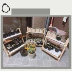 2 Tiers Plant Stand Bamboo Indoor Tabletop Bamboo Succulent for Window Sill Plant Shelf Rack Flower Pot Holder 4