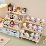 Pure Solid Wood Figure Display Rack Storage Rack Desktop Trendy Figure Pops Mart Blind Box Doll Succulent Green Plant Ladder Rac 3