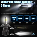 2pcs 16000Lm 50W H4 H8 H9 9004 9007 Hi/Lo Beam H1 H3 H7 9005/HB3 9006/HB4 H8H9H11 9012 Auto Led Headlight White Car Lights 12V 5
