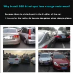 Car bsd blind spot monitoring system 24GHz microwave radar blind spot detection system bsm blind area lane change assistance 2