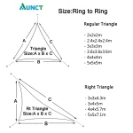 5x5x5/2x2x2M Waterproof Sun Shelter Triangle Sunshade Protection Outdoor Canopy Garden Patio Pool Shade Sail Awning Shade Cloth 3