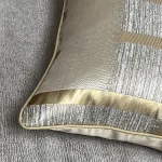 Shiny Holiday Accessories With Gold Stripe Decoration, cushion cover And Pillowcase without pillow core 6
