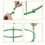 2 Layers Flower pot climbing frame Plastic plant cage frame Horticultural Pottery Support Stand Circular plant support ring 4
