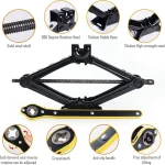 2T/3T Car Scissor Jack Auto Emergency Crank Lift Stand Labor-Saving Repair & Tire Replacement Tool with Wrench for SUV Vehicles 6