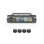Car Tire Pressure Monitoring System Car Tyre Pressure Monitor Tyre Pressure Alarm 4 External Sensors 5