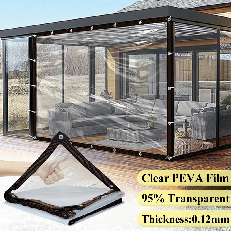 Transparent Waterproof Cloth Rainproof and Sunscreen Tarpaulin - Very Suitable for Garden Courtyard Balcony Sunshade and Camping Transparent Waterproof Cloth Rainproof and Sunscreen Tarpaulin - Very Suitable for Garden Courtyard Balcony Sunshade and Camping