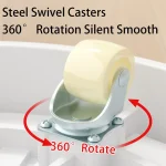 Modern Ins-Style Ultra-Slim Caster Plant Pot Tray: Load-Bearing, Wheeled, Movable Base For Flowers, Plants And Pots 3