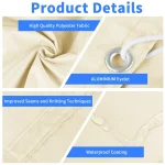 2x3/3x3/3x4/4x5M Sun Shade Sail Waterproof Outdoor Square Rectangle Garden Patio UV Block Party Canopy Pool Camp Awning Shelter 4