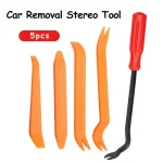Auto Door Clip Panel Trim Removal Tool Kit Car Interior Repair Set Plastic Screwdriver Metal Pliers Puller Clip Extractor 4