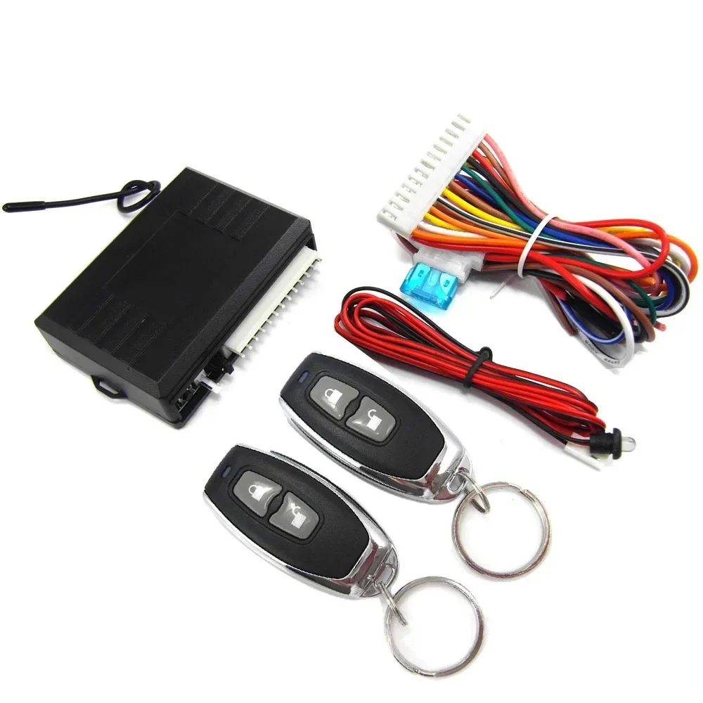 HOT Universal Keyless Entry System Car Alarm Systems Device Auto Remote Control Kit Door Lock Vehicle Central Locking And Unlock HOT Universal Keyless Entry System Car Alarm Systems Device Auto Remote Control Kit Door Lock Vehicle Central Locking And Unlock
