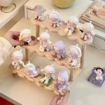 Pure Solid Wood Figure Display Rack Storage Rack Desktop Trendy Figure Pops Mart Blind Box Doll Succulent Green Plant Ladder Rac