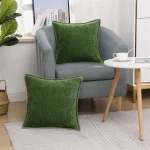 Olanly Chenille Cushion Cover 45x45 Pillow Cover 40x40cm Sofa Decorative Throw Pillow Case Soft Luxury For Living Room Decor﻿ 5