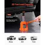 SucceBuy Hydraulic Bottle Jack 20/30/50 Ton Welded Bottle Jack with 3-Section Long Handle, for Car Pickup Truck RV, Auto Repair 2