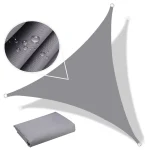 5x5x5/2x2x2M Waterproof Sun Shelter Triangle Sunshade Protection Outdoor Canopy Garden Patio Pool Shade Sail Awning Shade Cloth 4
