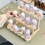 Pure Solid Wood Figure Display Rack Storage Rack Desktop Trendy Figure Pops Mart Blind Box Doll Succulent Green Plant Ladder Rac 4