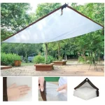 Transparent Waterproof Cloth Rainproof and Sunscreen Tarpaulin - Very Suitable for Garden Courtyard Balcony Sunshade and Camping 4