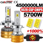 5700W H1 H4 H7 LED Headlight 4500000LM Led Canbus Car Lamps H11 H8 9005 9006 HB3 HB4 9012 HIR2 Fog Lamps Car Light 2 Copper Tube