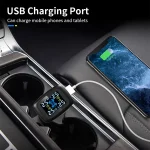 Smart Cigarette Lighter USB TPMS Car Tire Pressure Alarm Monitor System 4 Sensors Display Tyre Pressure Temperature Alarm 4