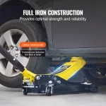 SucceBuy 2T Low Profile Floor Jack Iron Hydraulic Racing Floor Jack Hydraulic Car Jack with Single/Dual Piston Quick Lift Pump 5