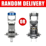 Double Lens Mini Car Headlight H7 Lamp Projector LED Bulb Canbus 120W 6000K 30000LM 12V Hi/Low Beam Auto motocycles Headlamp 2