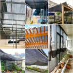 Black Sunshade Net Shading 70~80% Plant Greenhouse Cover Mesh Fence Privacy Screen Garden Sun Shed Outdoor Anti-UV 6