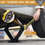 2T/3T Car Scissor Jack Auto Emergency Crank Lift Stand Labor-Saving Repair & Tire Replacement Tool with Wrench for SUV Vehicles 5