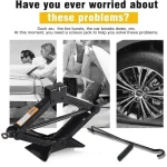 Hand Cranked Scissor Jack 08T 1T 2T Portable Labor Saving Car Jack Car Repair Tire Replacement Special Tool for SUV 3