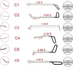 Universal Auto Body Removal Stainless Steel Crowbar Paintless Dent Repair Kit Professional Workshop Car Accessories Hands Tools 2