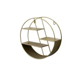 Wall Mounted Floating Shelves Decorative Shelves Circular Storage Rack Creative Plant Flower Pot Tray Nordic Home Decoration 4