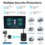 JMCQ USB Android TPMS Tire Pressure Monitoring System Display Alarm System Internal External 5 Sensors For Car Navigation Radio 3