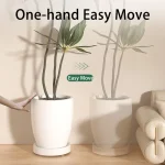 Modern Ins-Style Ultra-Slim Caster Plant Pot Tray: Load-Bearing, Wheeled, Movable Base For Flowers, Plants And Pots 4