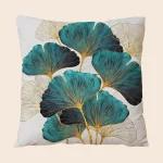 1pc Ginkgo Leaves Printed Pillowcase - Soft and Cozy Plush Design ForComfortable Sleep 4
