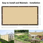 Beige shading net, UV protection, plant shed, outdoor sunshade, mesh, HDPE sunscreen fabric sunshade 2