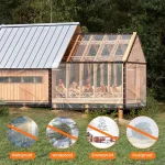 Transparent Waterproof Cloth Rainproof and Sunscreen Tarpaulin - Very Suitable for Garden Courtyard Balcony Sunshade and Camping 5