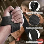 Weightlifting Wrist Straps Strength Training Adjustable Non-slip Gym Fitness Lifting Strap Wrist Support Sports Grip Band 5