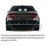 Car LED Parking Sensor Kit with 4 Radar Accurate Digital Display of Obstacle Distance Alarm Parktronic Kit Suitable For Most Car 2