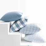 LEEJOOM Light Blue Baby Blue Pillow Covers Plaid Home Decorative Sofa Cushion Cover 30x50cm/45x45cm 1PC 4