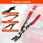 Car Clip Removal Pliers Tools Auto Body Panel Door Fastener Push Pin Trim Removal Tool Kit Automotive Pry Tool Repair Set 4