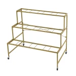 3 Tier Plant Stand with 12 Pots Rolling Flower Display Stand 110lbs Capacity Metal Garden Shelf with Wheels for Balcony Patio 6