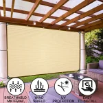 Outdoor Shade Sail Decorations for Gardens Accessories Car Mesh Yard & Garden Decors Shading Folding Retractable Awning Terrace 5