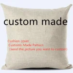 Custom Made Print Cushion Cover Decorative for Sofa Seat Soft Throw Pillow Case Cover Home Decor 45x45cm Personalized