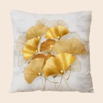 1pc Ginkgo Leaves Printed Pillowcase - Soft and Cozy Plush Design ForComfortable Sleep 6