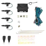 Hippcron Car Lock Door Remote Control Keyless Entry System Locking Kit with 4 Door Lock Actuator Universal 12V 6