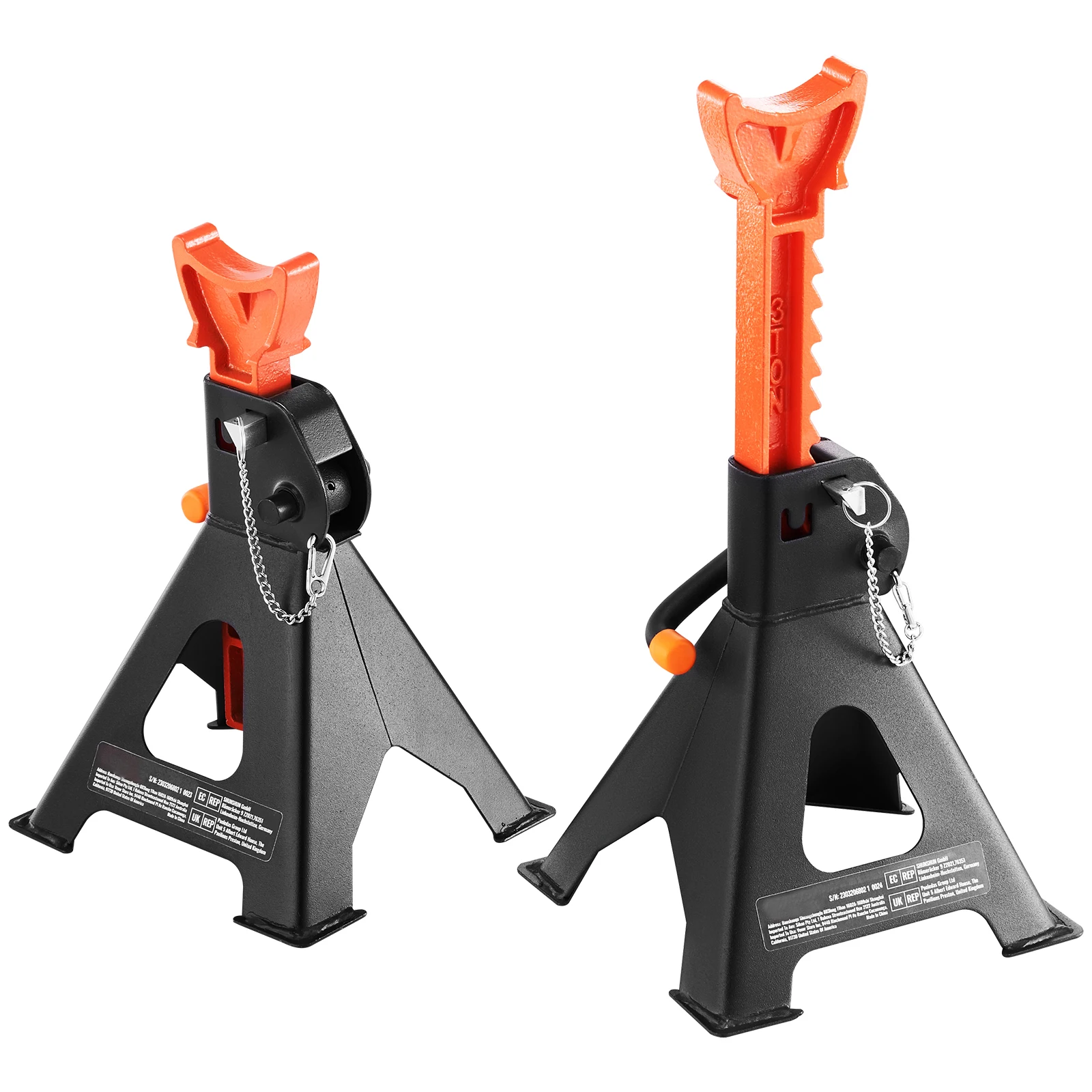 SucceBuy Jack Stands 3/6 Ton (6000/12000 lbs) Capacity Car Jack Stands Double Locking Adjustable Height for lifting SUV Pickup SucceBuy Jack Stands 3/6 Ton (6000/12000 lbs) Capacity Car Jack Stands Double Locking Adjustable Height for lifting SUV Pickup